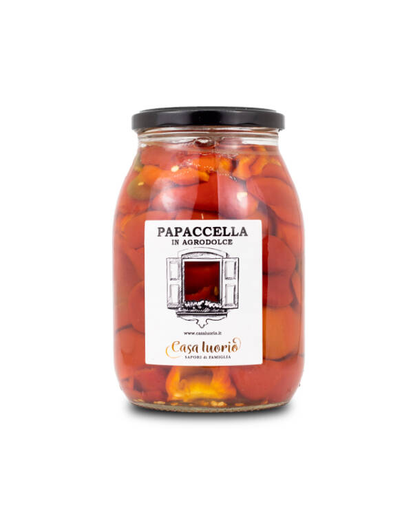 Peperoni papaccella in agrodolce - Casa Iuorio